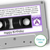 Personalised Music Print - 1982 On The Day You Were Born Cassette Tape Print - 1982 birthday gift idea