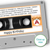 Personalised Music Print - 1963 On The Day You Were Born Cassette Tape Print - 1963 birthday gift idea
