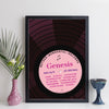 Personalised Record Label Print - Top Ten Songs By Any Artist