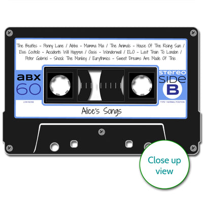 Personalised Cassette Mix Tape Print