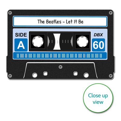 Personalised Cassette Tape Print - One