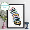 Personalised Cassette Tape Print