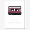 Personalised Cassette Tape Print - One