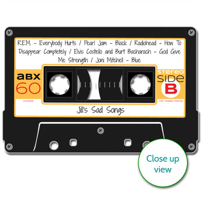 Personalised Cassette Mix Tape Print
