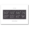 Personalised Coordinates Print