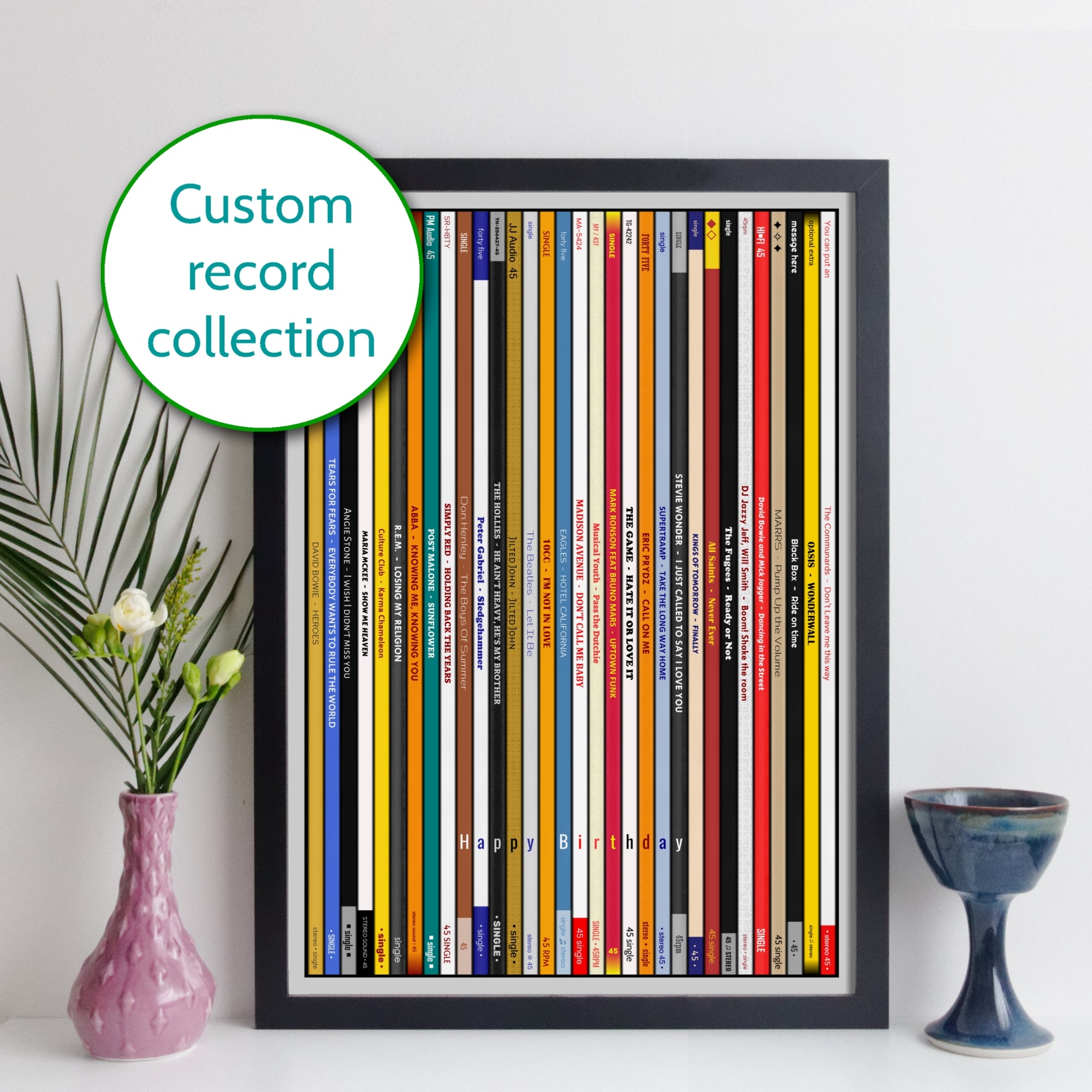 Personalised Record Collection Print
