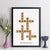 Personalised Family Crossword Print – scrabble style