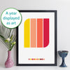 Personalised Special Year Abstract Art Print