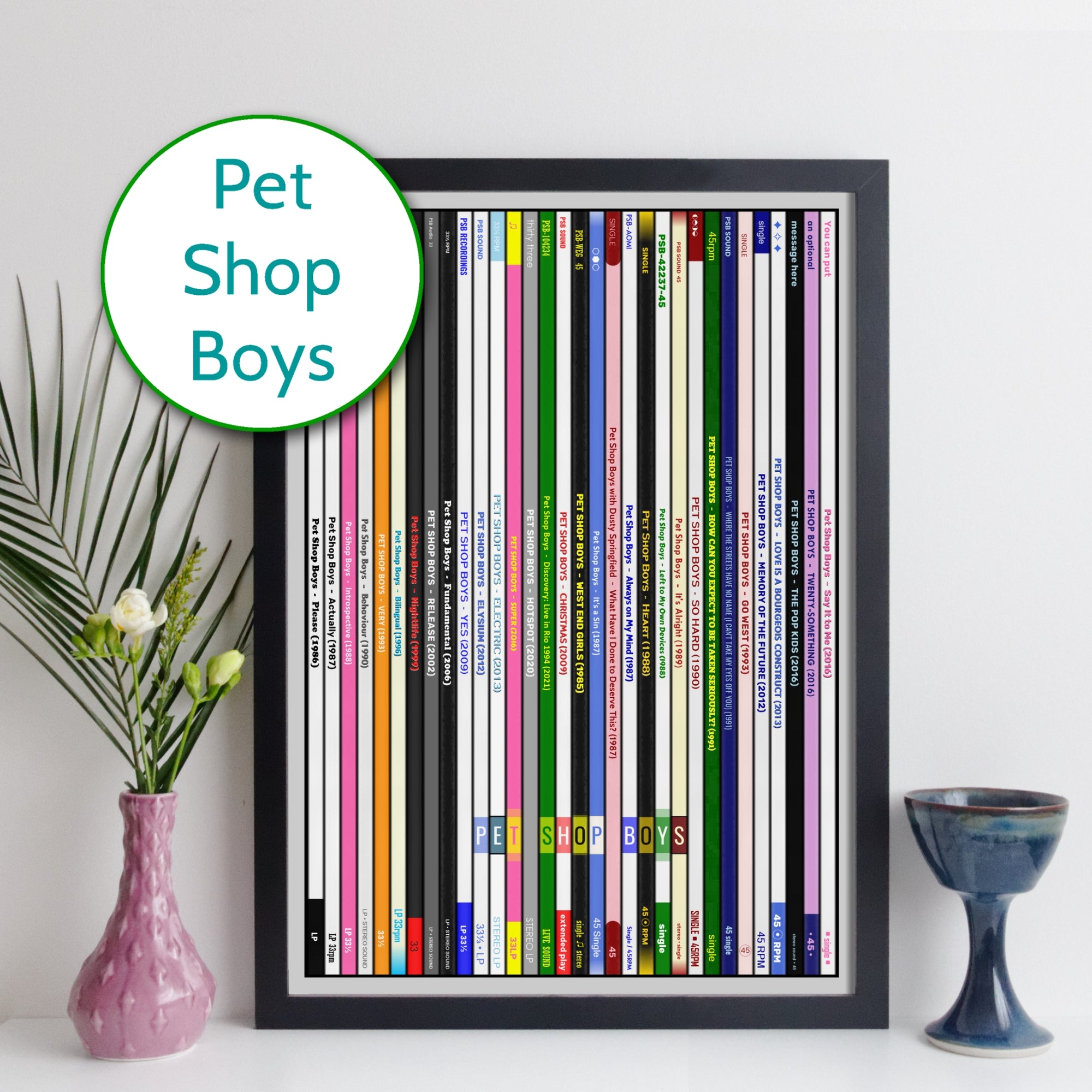 Pet Shop Boys Discography Print
