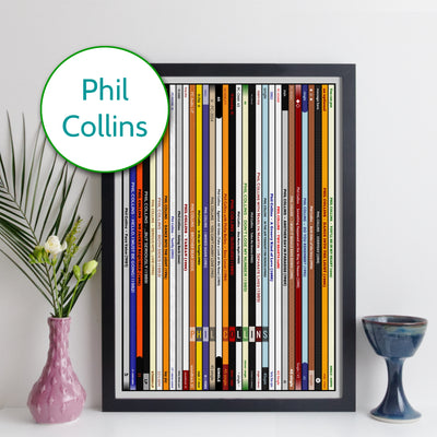 Phil Collins Discography Print