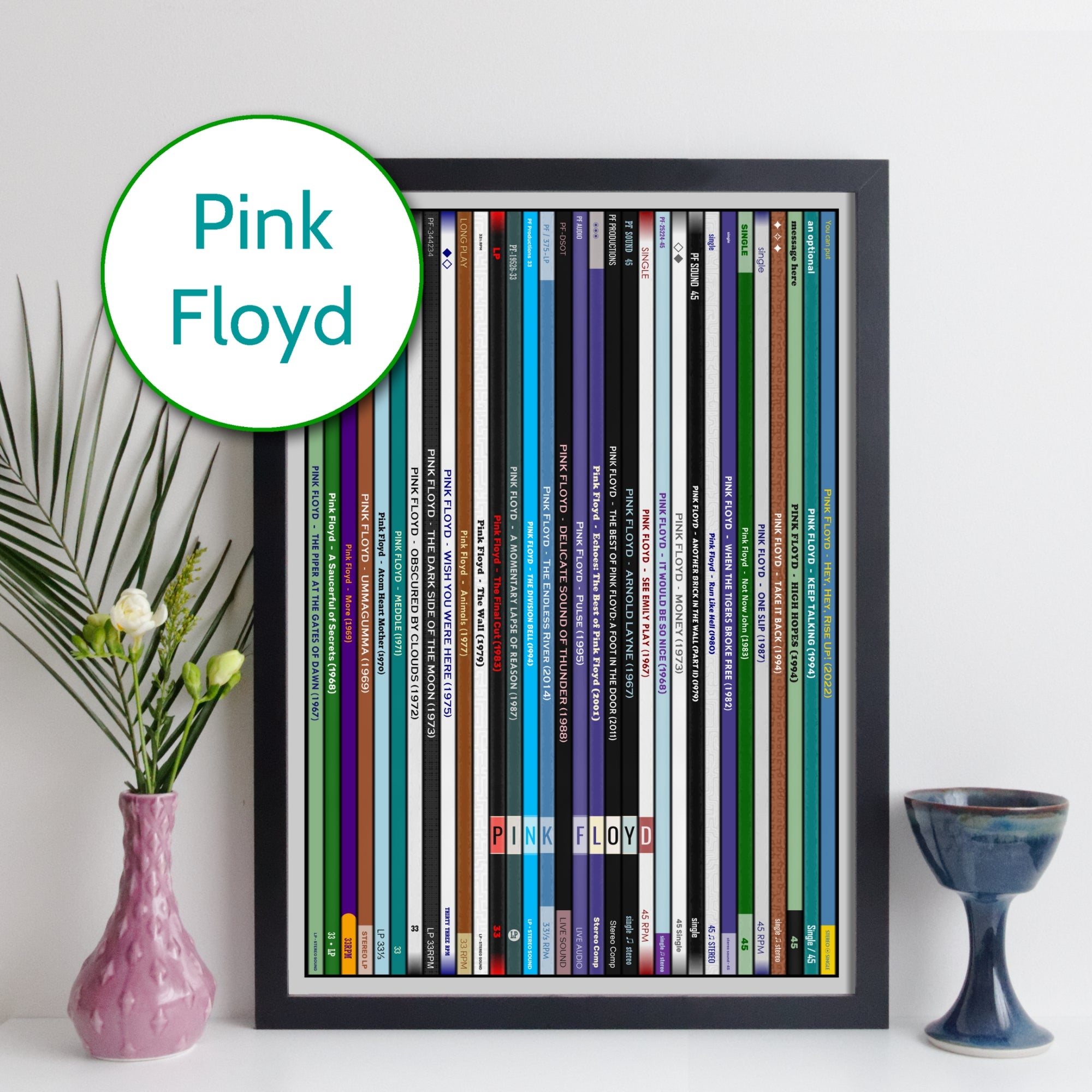 Pink Floyd Discography Print