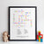 Personalised Toddler Words Crossword Print - slightly wobbly style