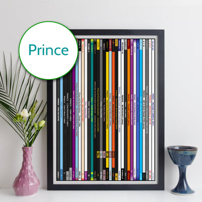 Prince Discography Print