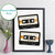 Personalised Cassette Mix Tape Print