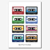 Personalised Cassette Tape Print - Grid