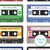 Personalised Cassette Tape Print - Grid