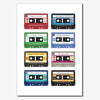 Personalised Cassette Tape Print - Grid