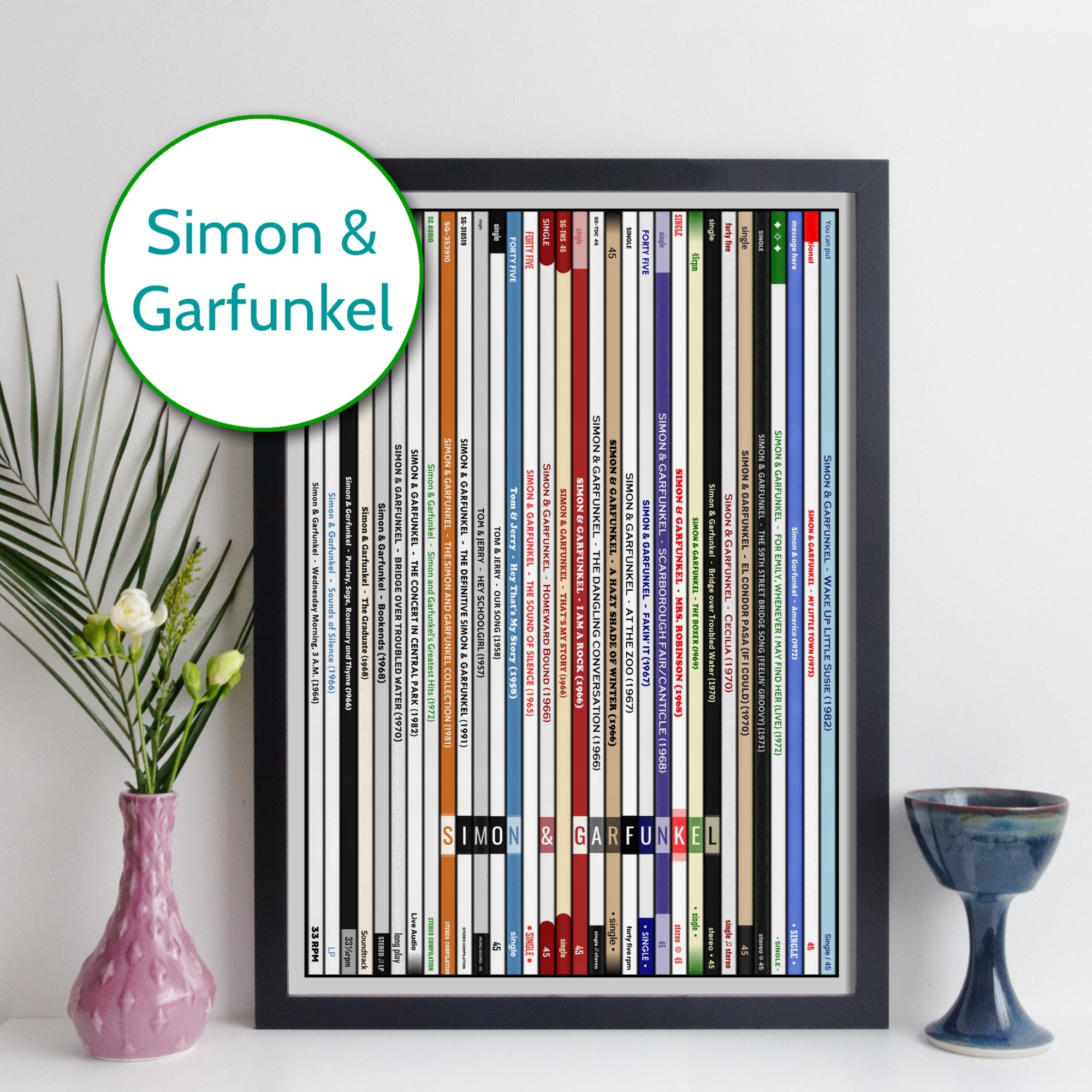 Simon & Garfunkel Discography Print