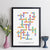 Personalised Teacher Thank You Crossword Print