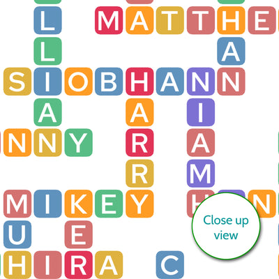 Personalised Thank You Teacher Crossword Print