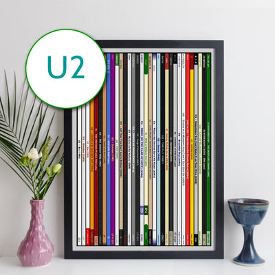 U2 Discography Print