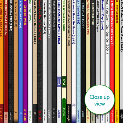 U2 Discography Print