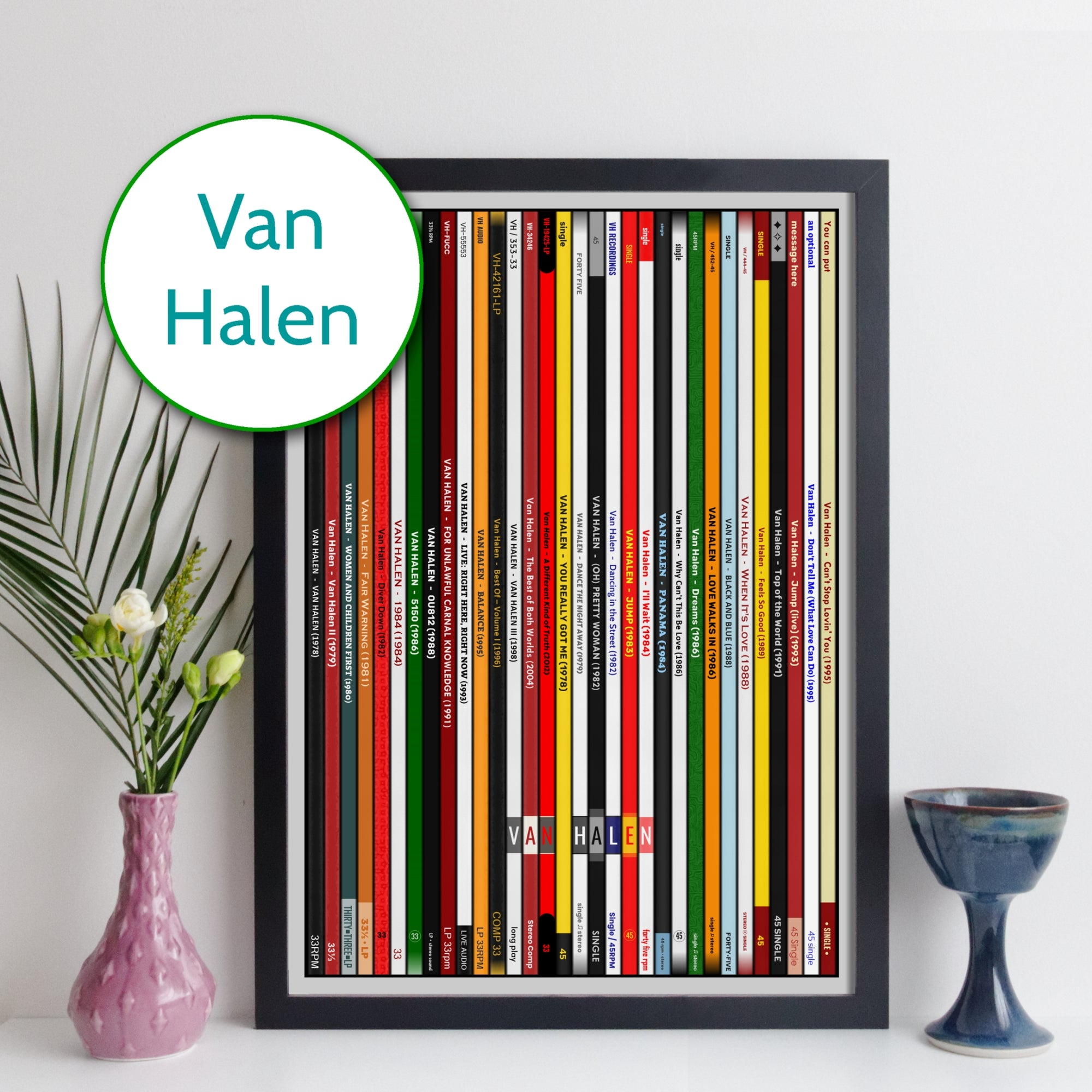 Van Halen Discography Print