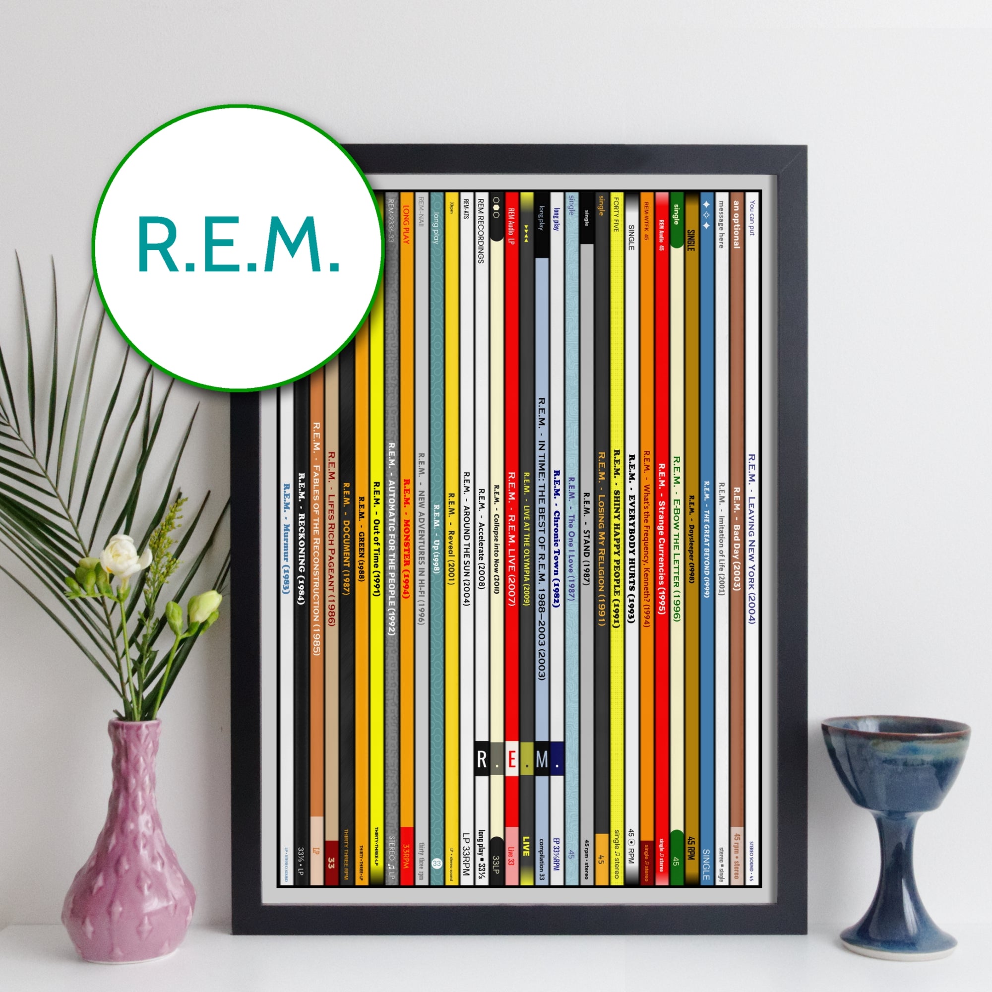 R.E.M. Discography Print