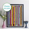 Personalised Record Collection Print - Any Year Of Music